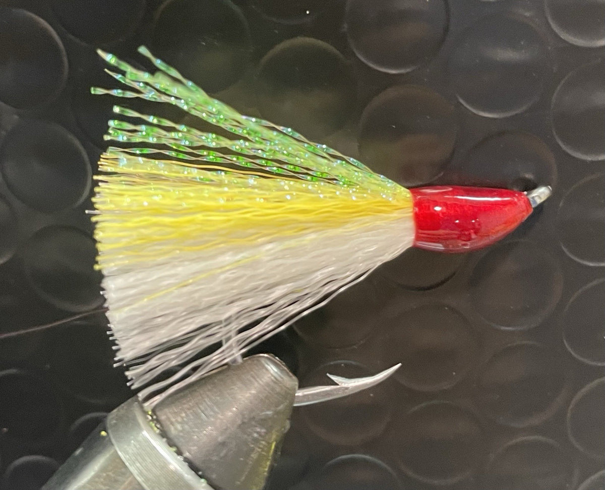 Bright Yellow Pompano Jig Teasers Hook Size 2/0 for Saltwater Fishing