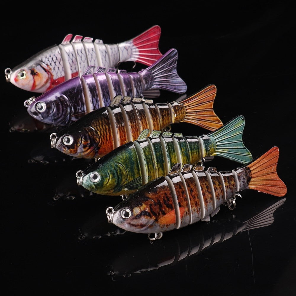 5pcs Jointed Plastic Fishing Lures 10cm 15g Artificial Baits Hard Tackle