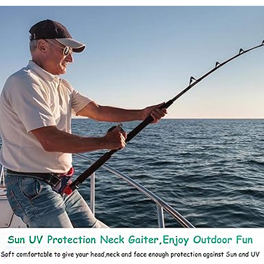 UV Sun Protection Face Mask Neck Gaiter - Breathable, Lightweight for Men Women
