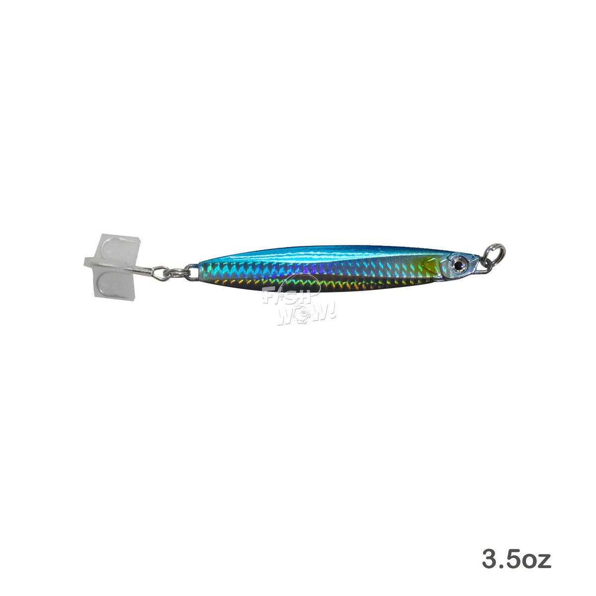 Fishing Jig 3.5oz Vertical Bait Lure with Treble Hooks - Saltwater & Freshwater