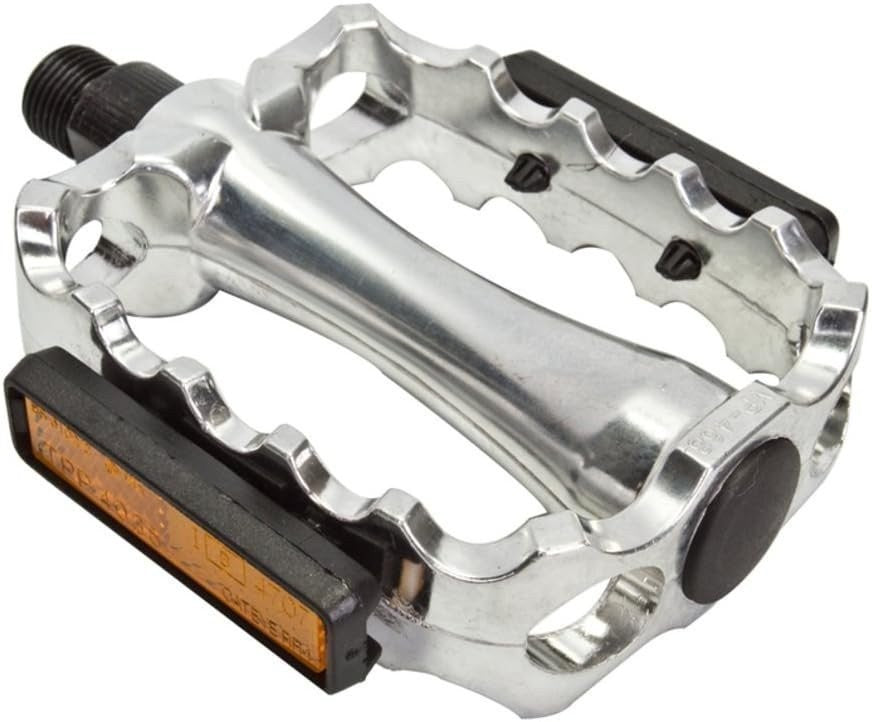 Sunlite Alloy Bike Pedals - 9/16 Inch Silver Alloy Pedals, Set of 2