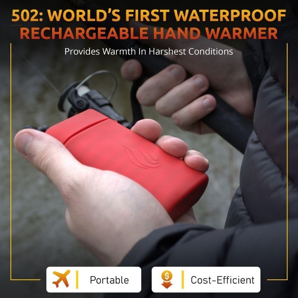 Rechargeable Hand Warmer with 3 Heat Settings & 6-Hour Battery Life