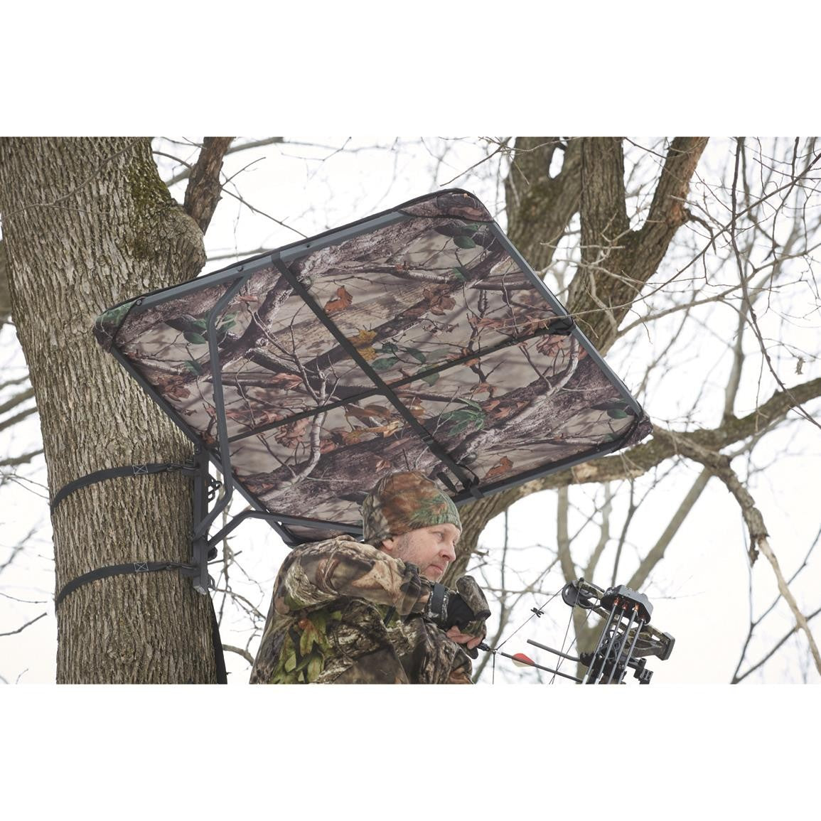 Hunting Tree Stand Umbrella - Waterproof Shelter for Rain and Sun