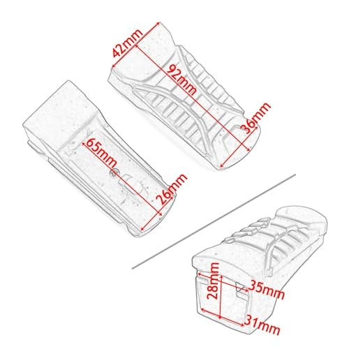 Motorcycle Rear Foot Pegs for BMW Models - Aluminum Non-Slip Passenger Supports