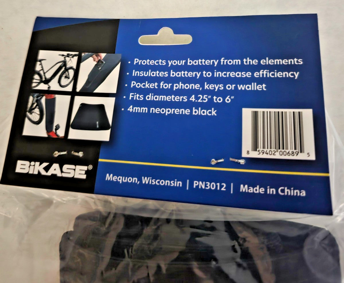 Ebike Battery Cover Waterproof Neoprene Large Bike Battery Protector