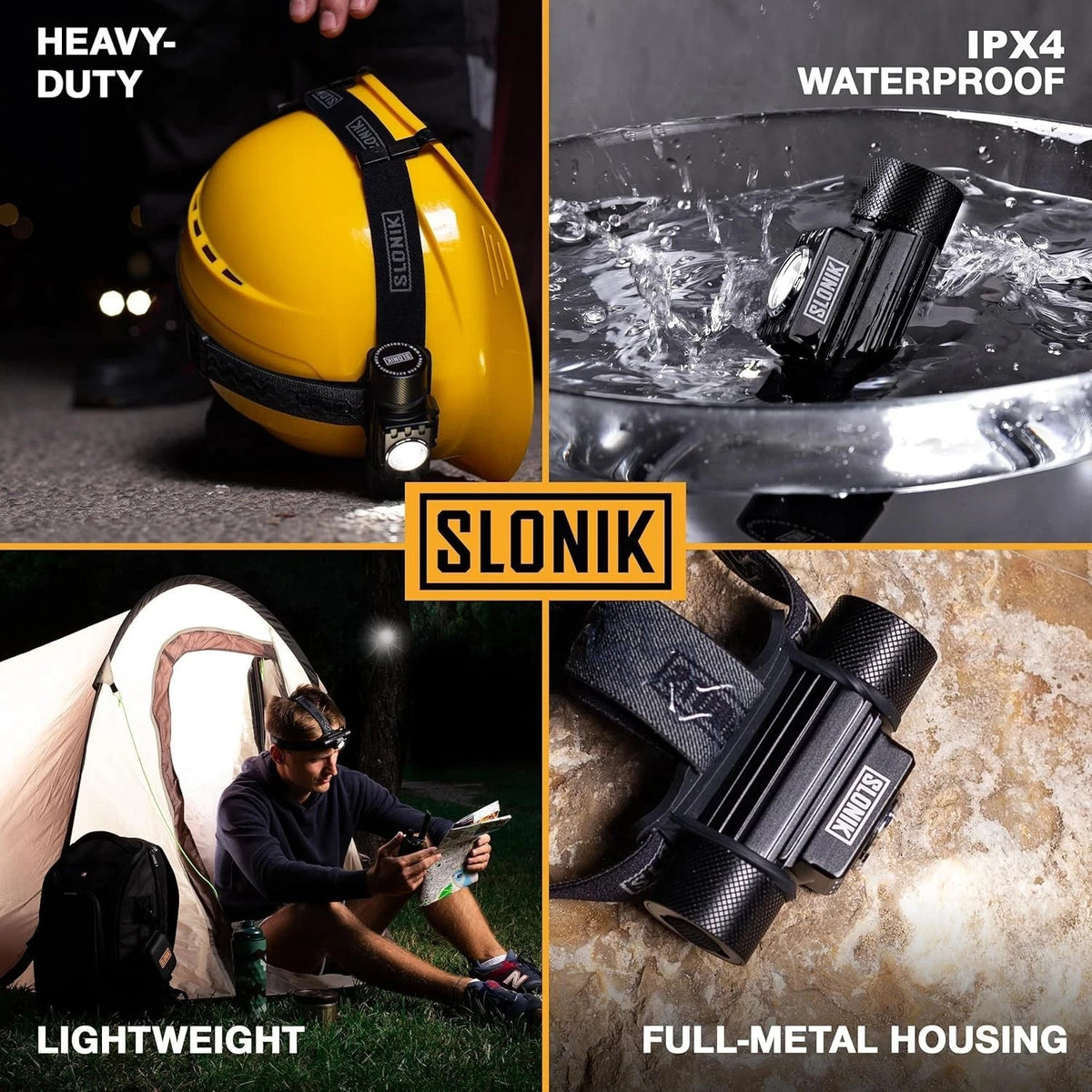 Rechargeable LED Headlamp 1000 Lumen Waterproof USB Headlight