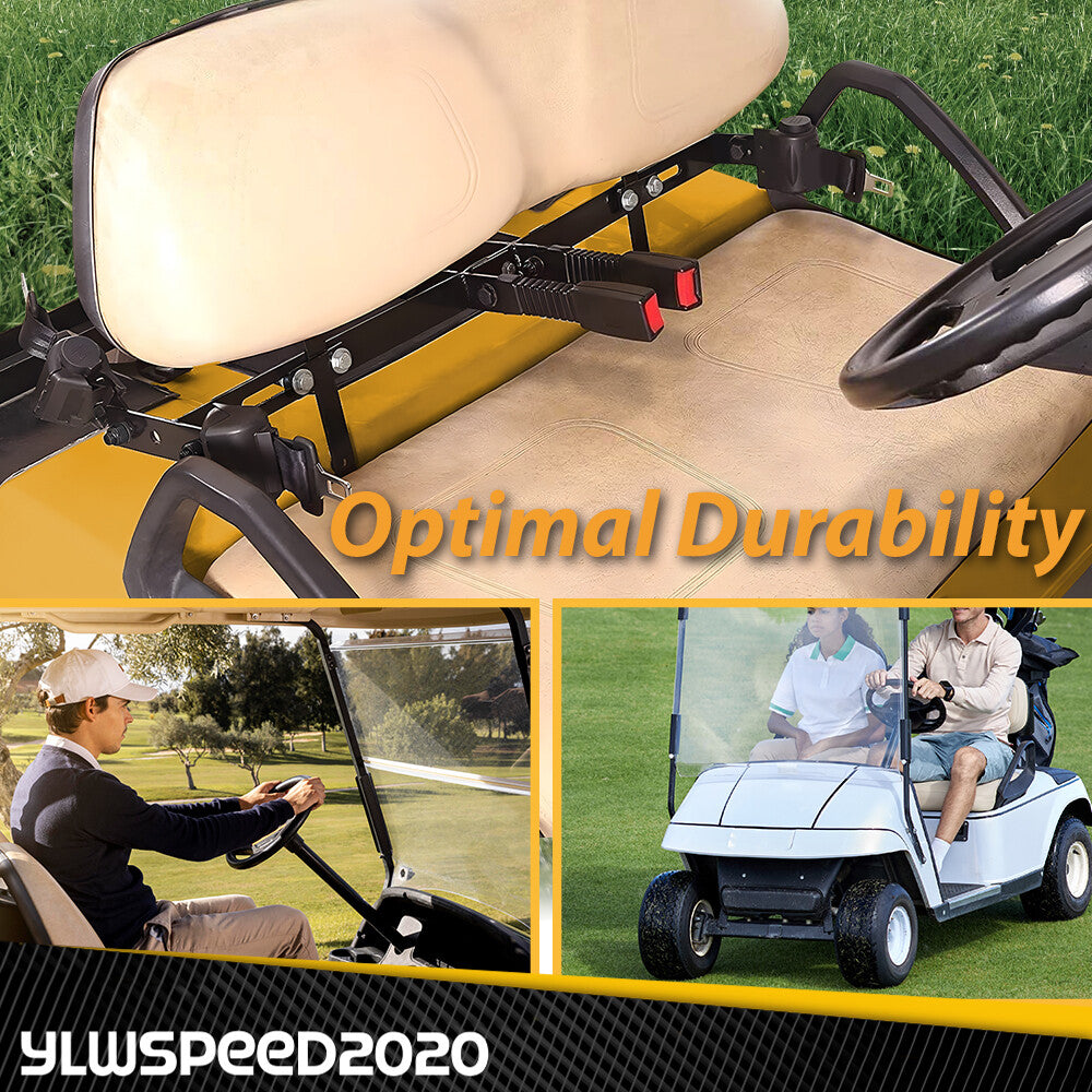 Retractable Golf Cart Seat Belts and Bracket Kit for EZGO Yamaha Club Car