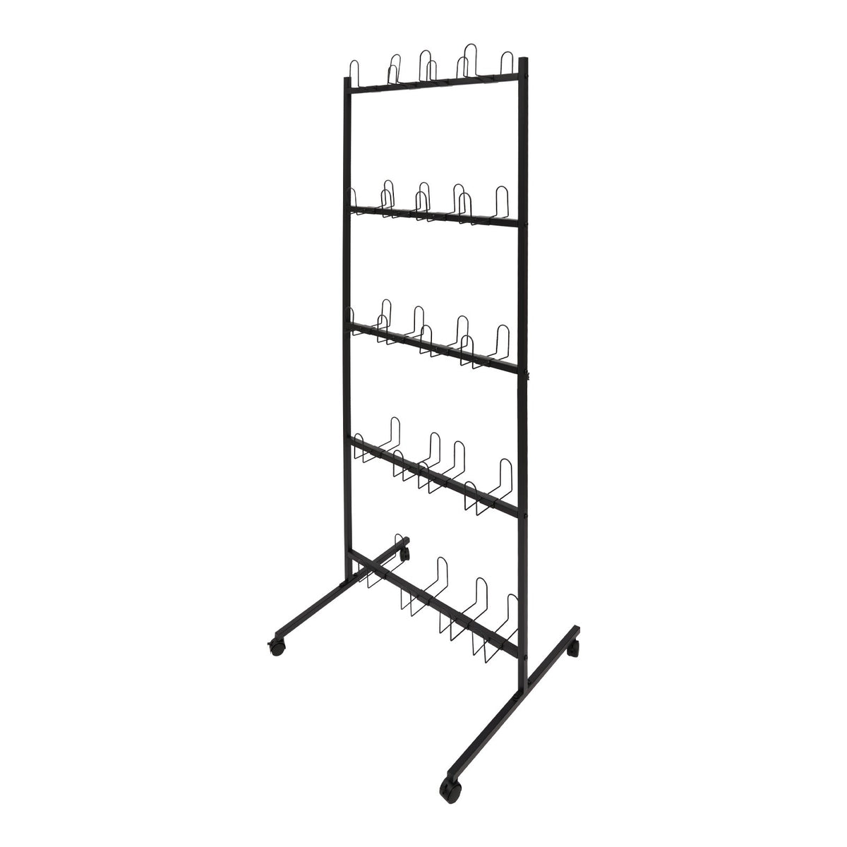 Boxing Gloves Drying Rack with Wheels - Holds Up to 20 Pairs for Gym Storage