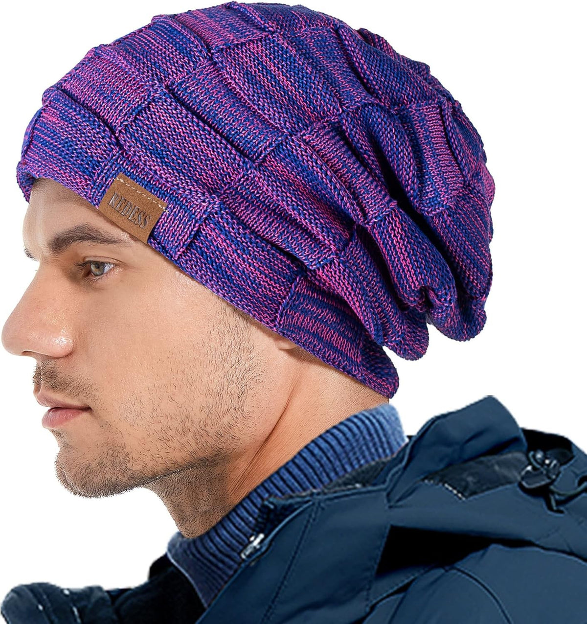 Winter Beanie Hat for Men and Women Knit Slouchy Skull Cap - Thick Warm Knit
