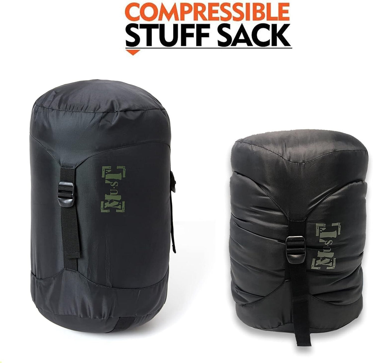 Cold Weather Goose Down Sleeping Bag - -13°F Mummy System with Waterproof Shell