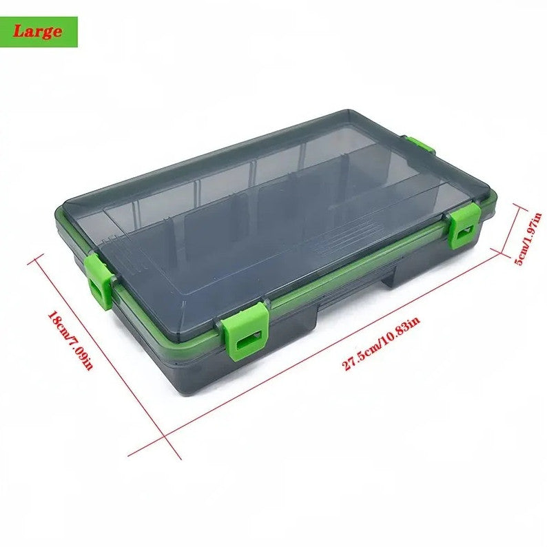 Large Capacity Fishing Tackle Box Organizer for Hooks Lures and Bait Storage