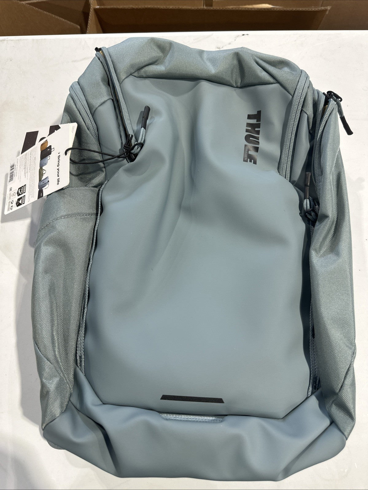 Water-Resistant Hiking Backpack 26L with Laptop Sleeve - Gray