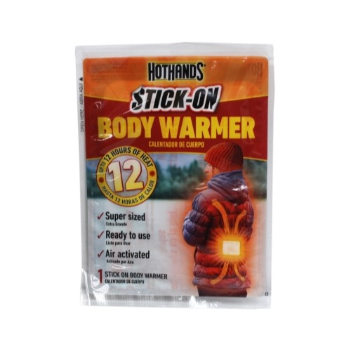 HotHands Supersize Body Warmer Pack of 5 - Up to 12 Hours Heat Adhesive