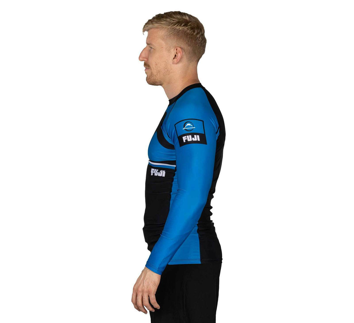 Long Sleeve MMA Rashguard for BJJ & Jiu-Jitsu - Blue, Anti-Microbial, Comfort Fit