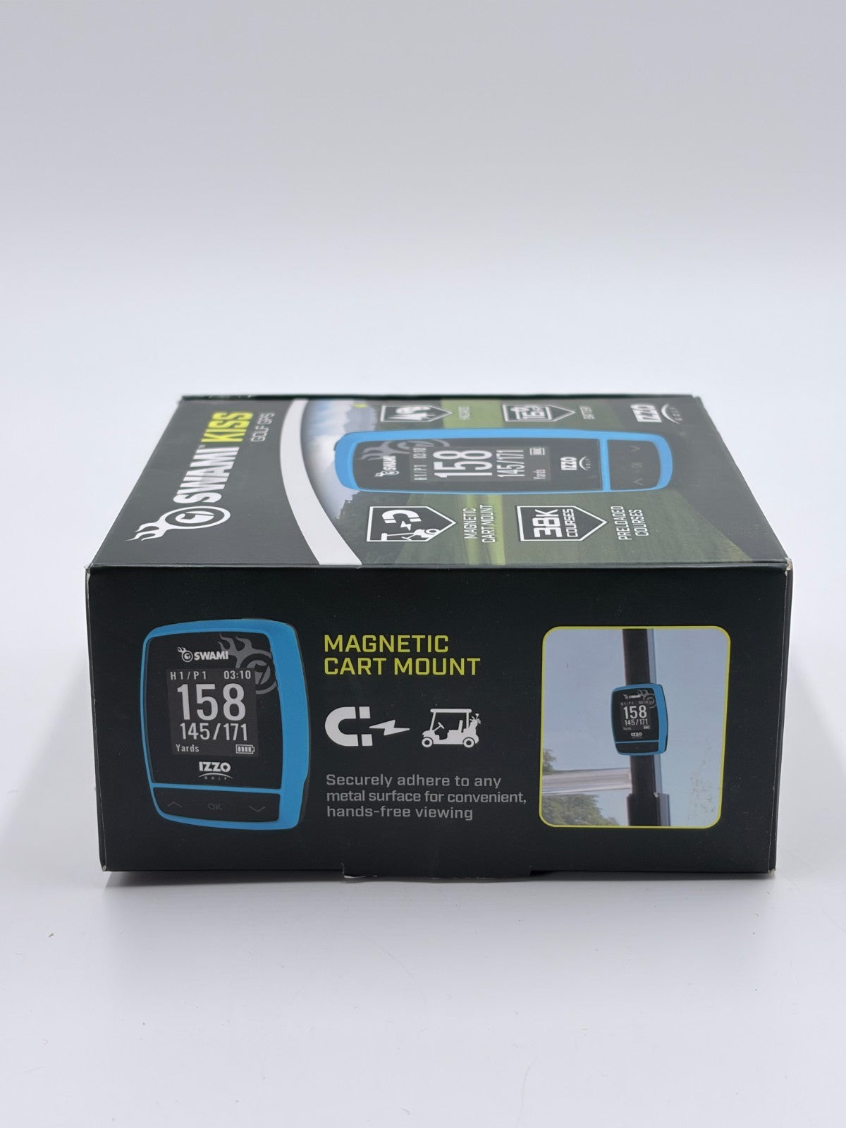 Golf GPS Handheld Device with Scorekeeping - 38,000 Courses, Blue/Black