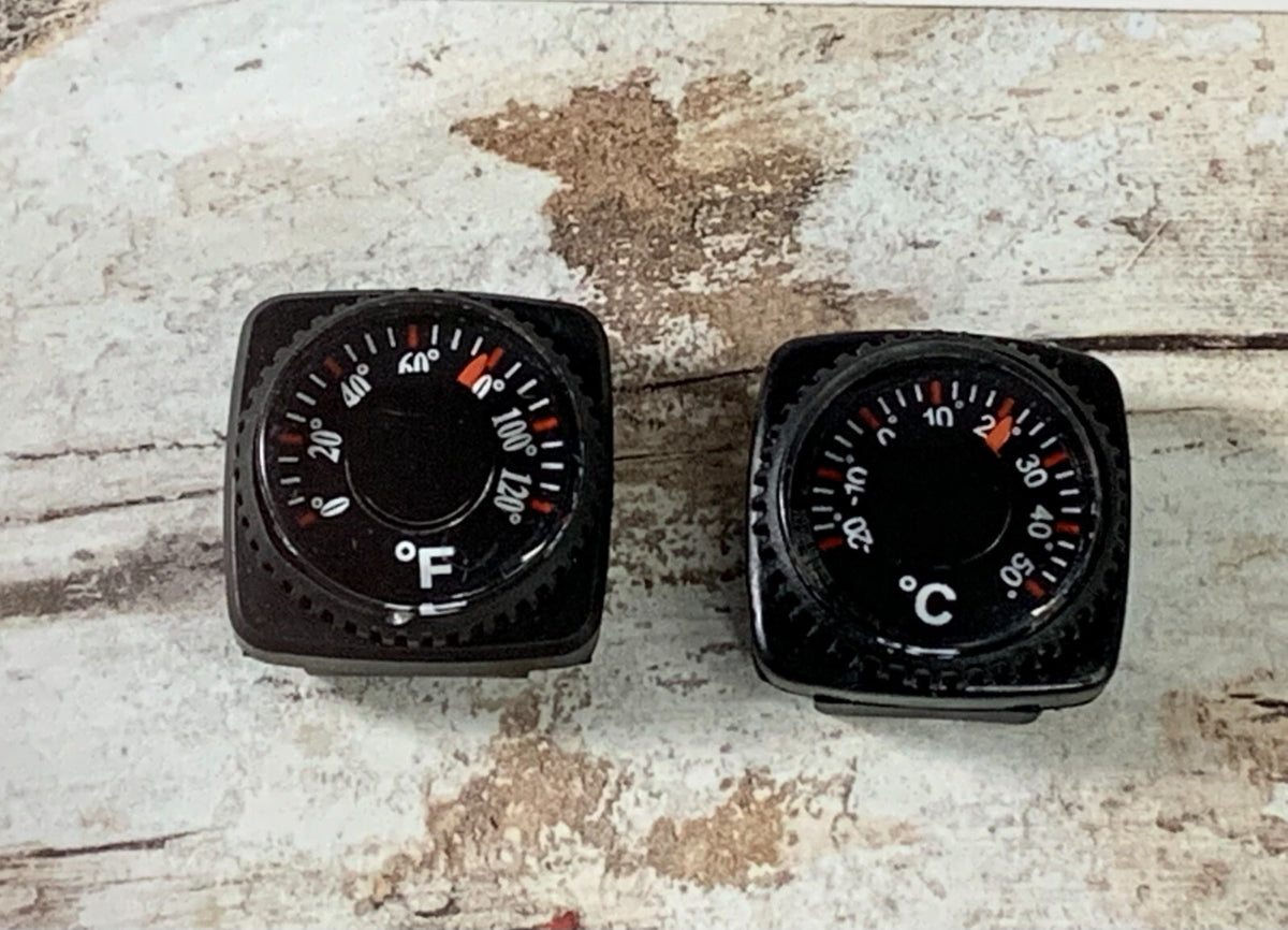 Slip-On Wrist Thermometer for Watch Bands and Paracord Bracelets - US Made