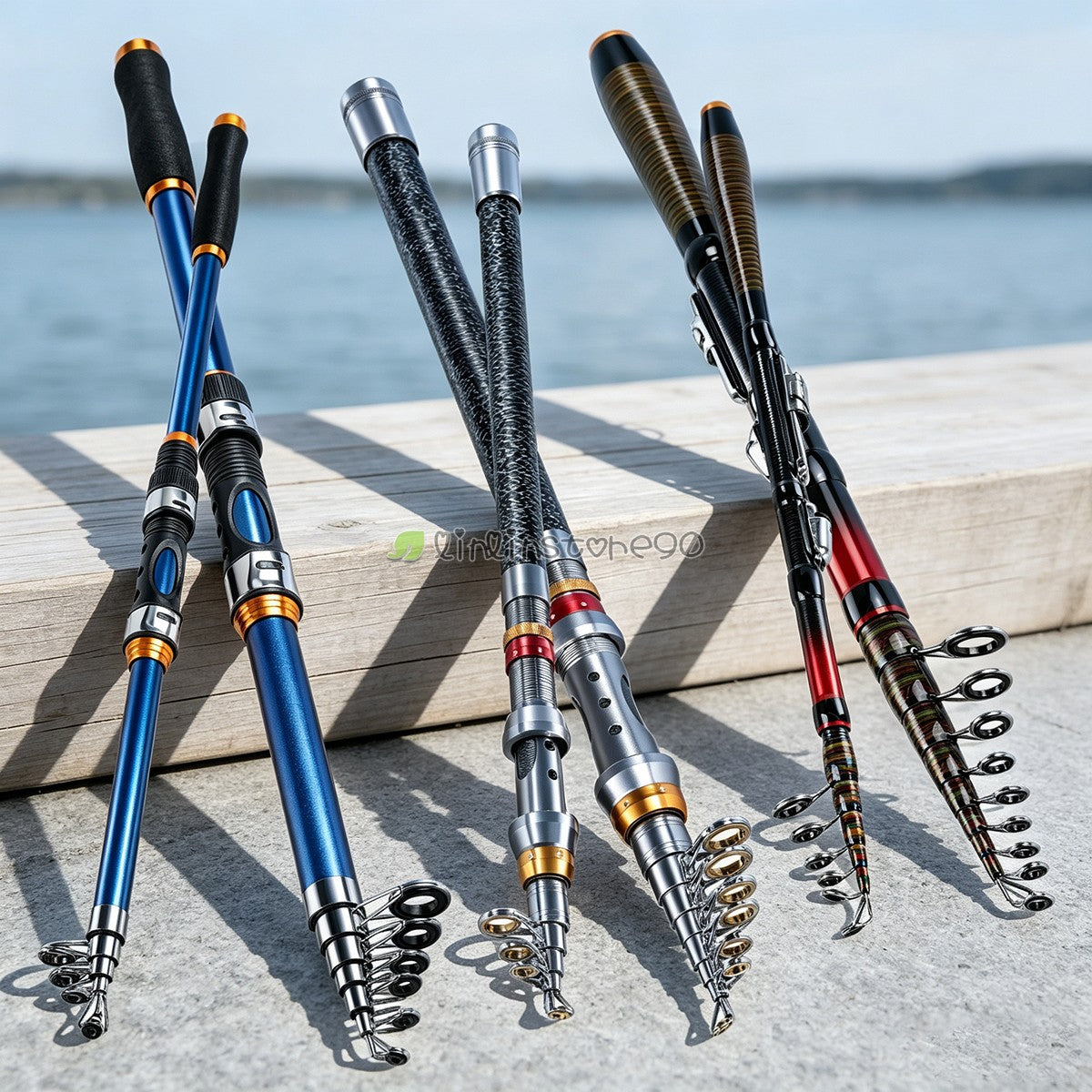 Carbon Fiber Telescopic Fishing Rod 10-30lb Saltwater Spinning Pole