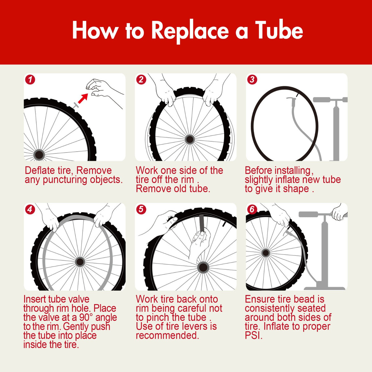 28-Inch Bicycle Inner Tube 700x35-43C with Presta Valve Set of 4