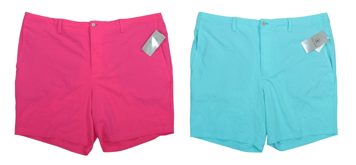 Men's Golf Shorts 8-Inch Performance Drawstring Flat Front Solid Color