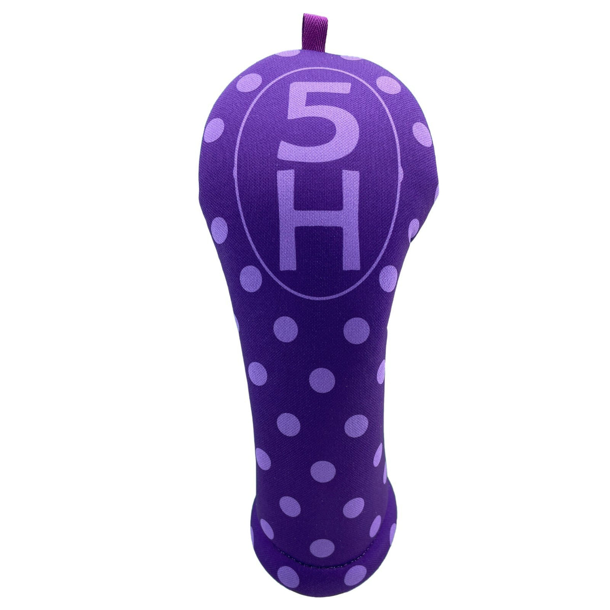 Women's Golf Club Headcover with Purple Polka Dots - Multiple Sizes & Clubs