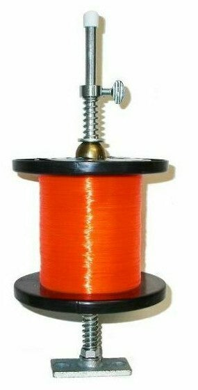 12-Inch Fishing Reel Line Spooler - Heavy Duty Steel & Brass Line Winder