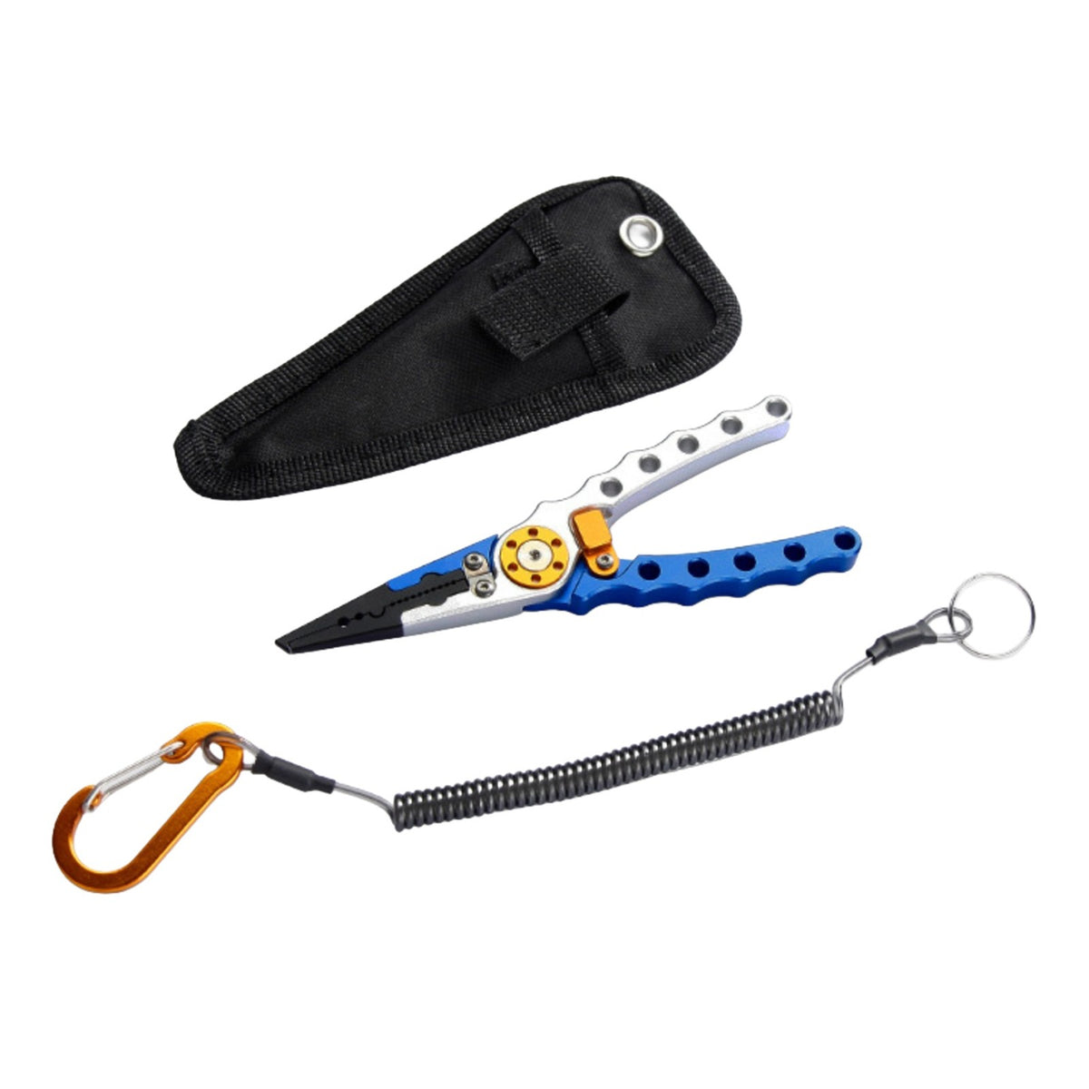 Aluminum Fishing Pliers with Braided Line Cutter and Hook Remover