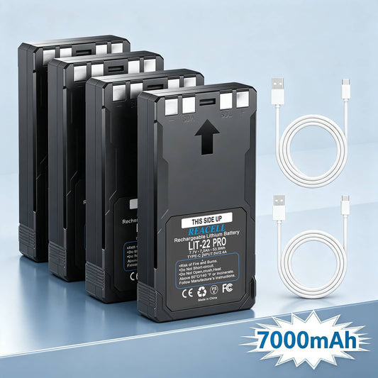4-Pack 7000mAh Lithium Ion Battery for SPYPOINT FLEX Series Trail Cameras