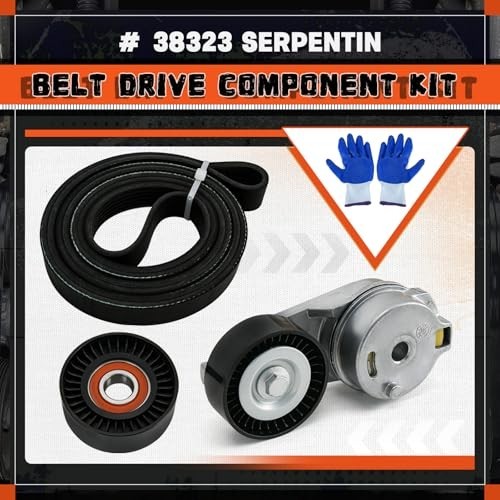 Serpentine Belt Drive Tensioner Idler Pulley Kit for Dodge Ram 1500 2500 3500 2009-2018
