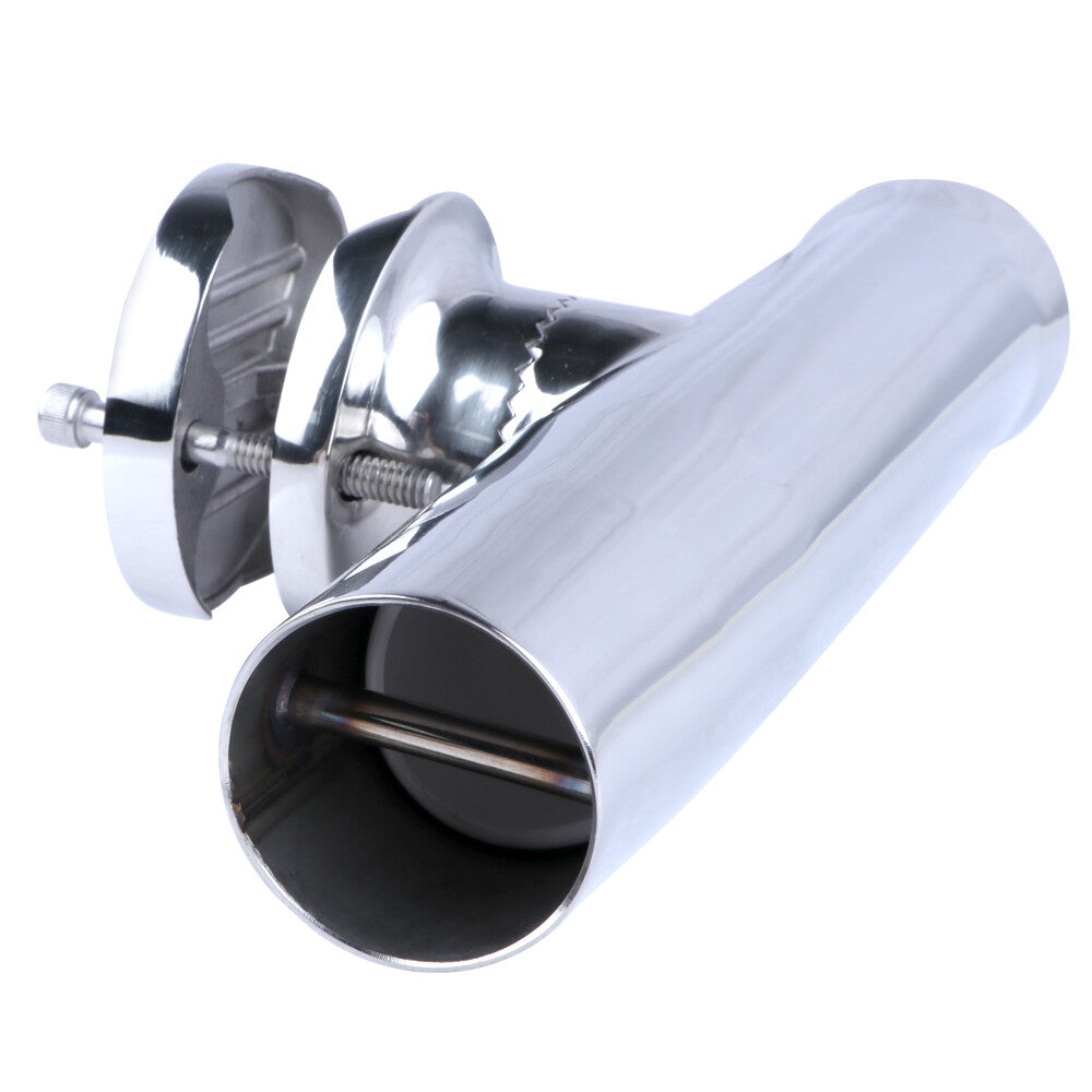 Marine Fishing Rod Holder Stainless Steel Clamp-On 1-1/4"-2" Rod Rack