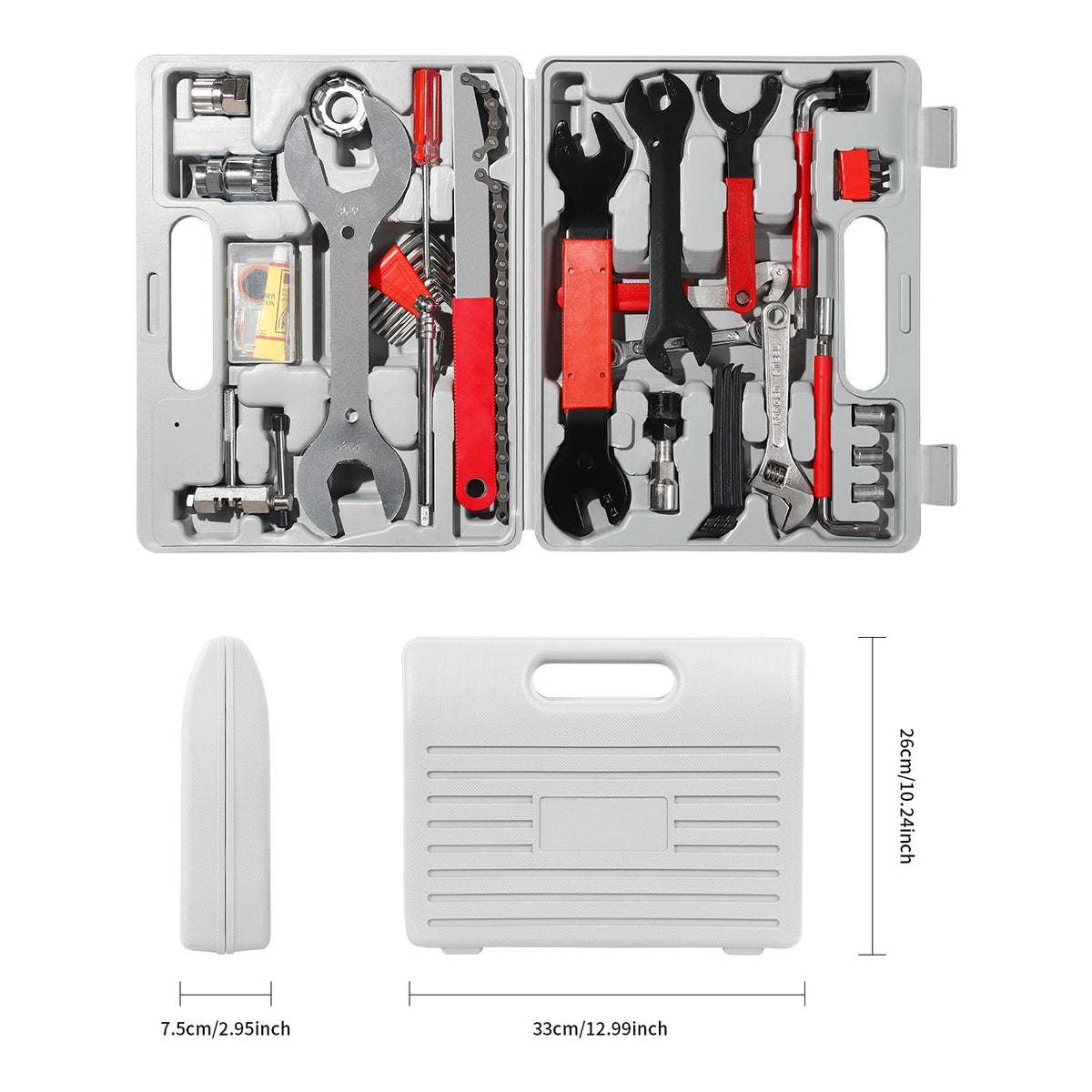 44-Piece Bike Repair Tool Kit Set for Bicycle Maintenance and Cycling