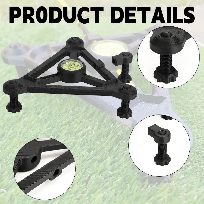 Adjustable Golf Launch Monitor Level Alignment Frame Stand - Garmin R10 Compatible