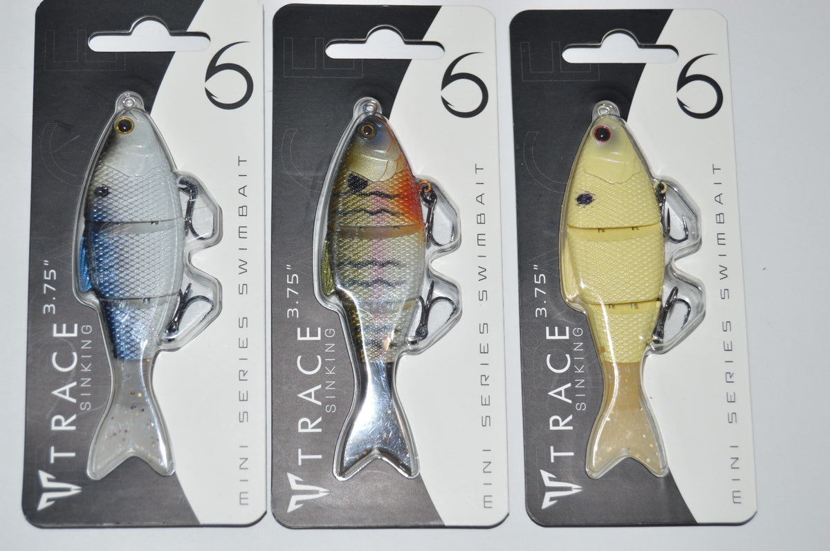 3 Pack 6th Sense Trace 3.75-Inch Jointed Swimbaits - 0.4oz Fishing Lures
