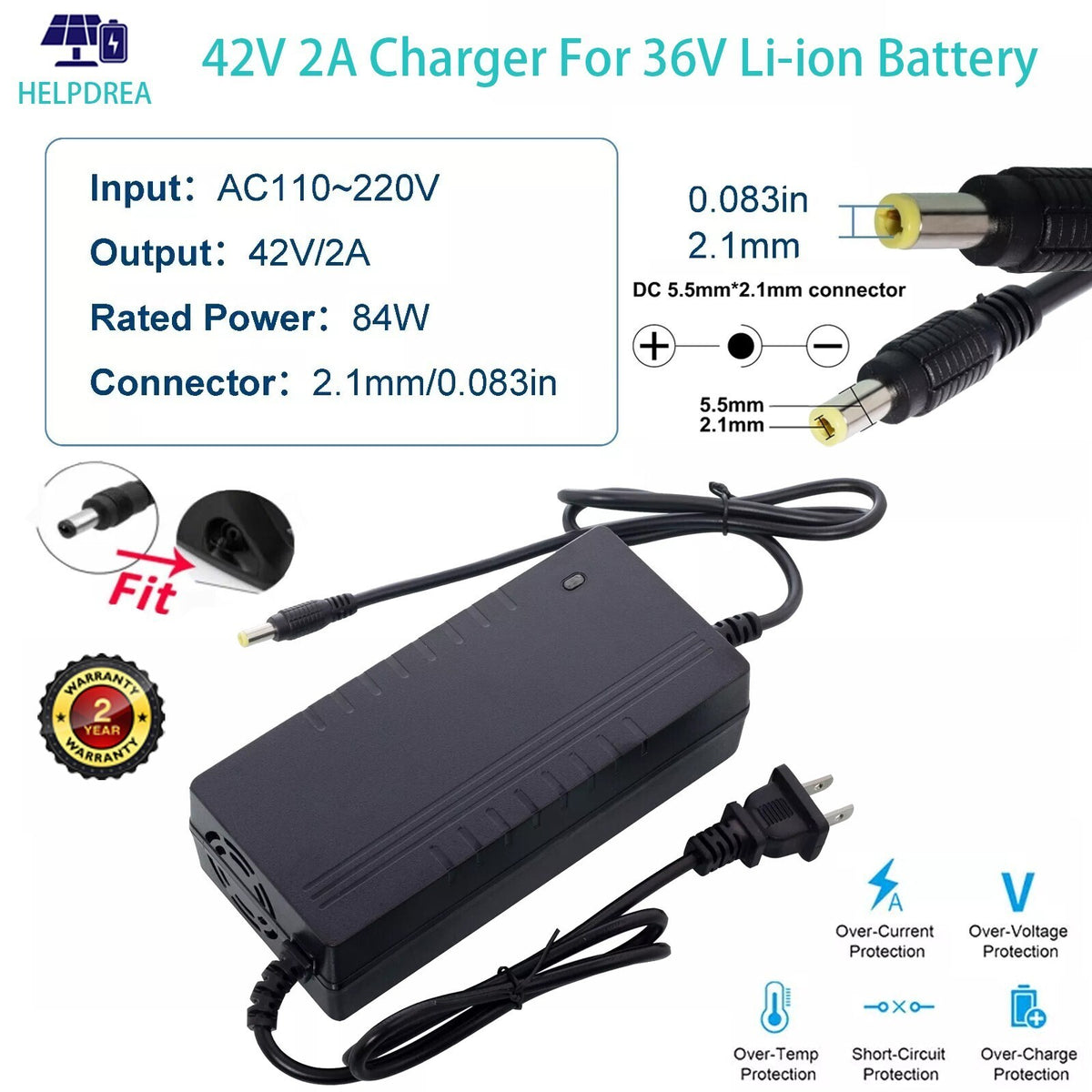 High-Voltage E-Bike Battery 36V/48V 10Ah Lithium Power Pack for Electric Bikes