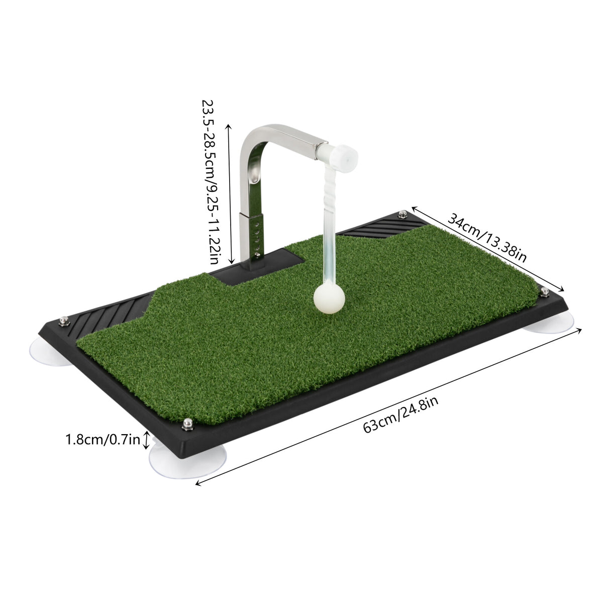 Indoor Golf Swing Trainer Practice Simulator with 5 Adjustable Gears