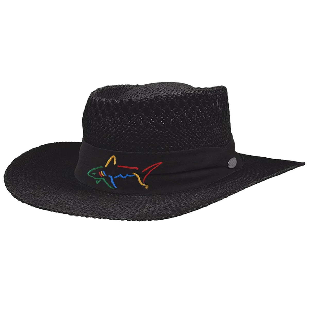 Golf Sun Hat with Wide Brim & Breathable Straw Material - One Size