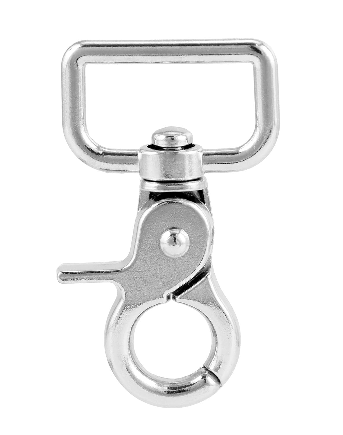 Heavy Duty Nickel Plated Swivel Snap Hooks 10 Pack for Crafts & Outdoor Use