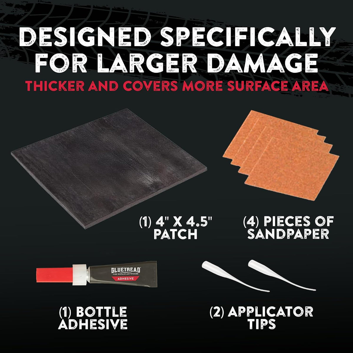 Heavy Duty Sidewall Tire Repair Kit for ATV UTV Off-Road Vehicles