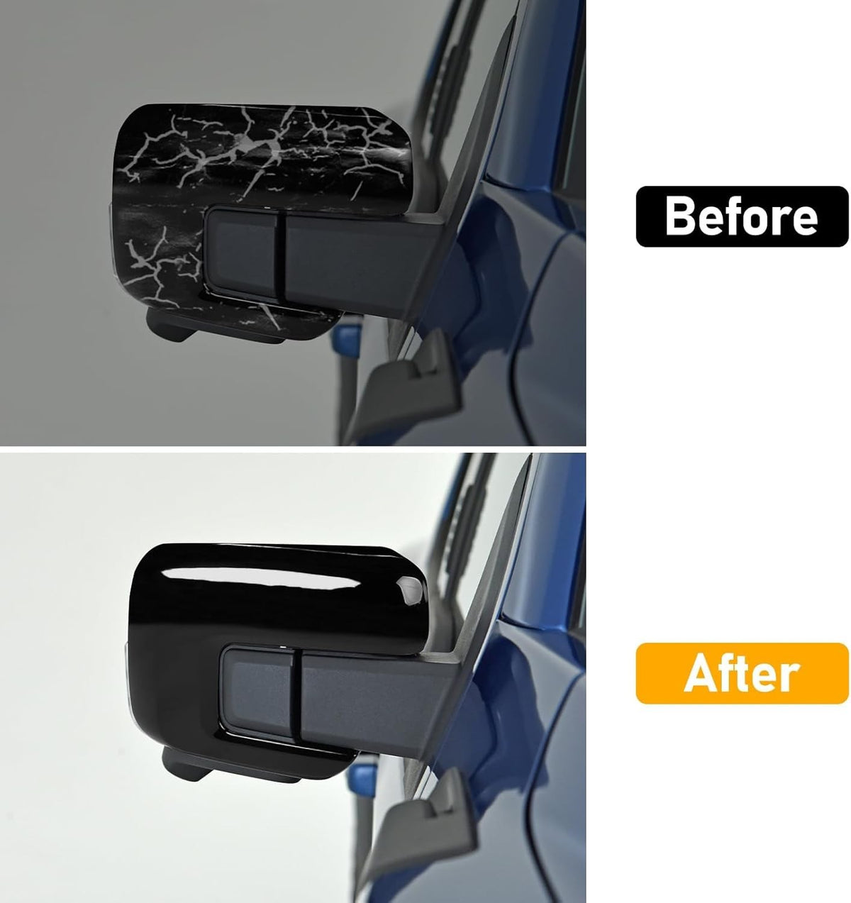 Ford F150 Right Side Mirror Cover Glossy Black Replacement 2021-2025