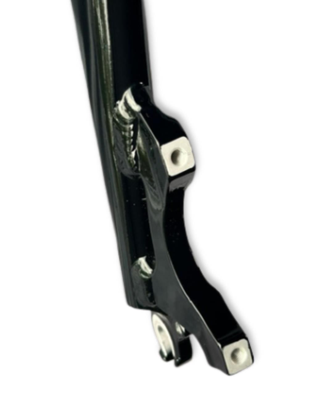 700C Alloy Bike Fork - Threadless Rigid Disc Brake Compatible 100mm QR - Gloss Black