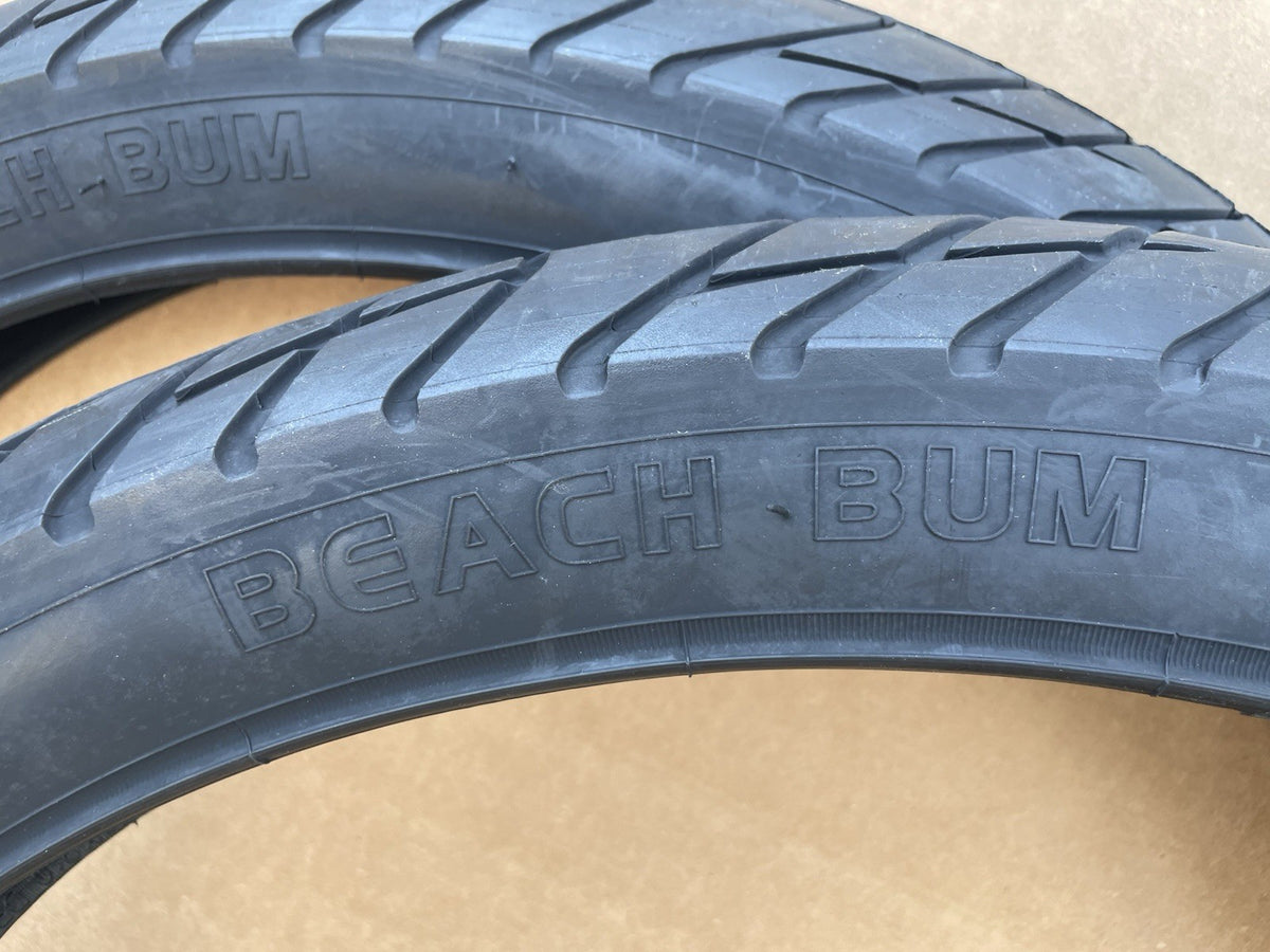 26 Inch Fat Bike Tires and Inner Tubes - Black Cruiser/Ebike 3.0"