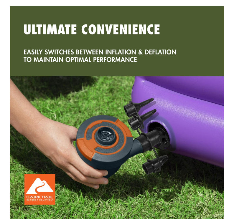 Battery-Powered Electric Air Pump for Inflatable Items - Portable, 430 L/min