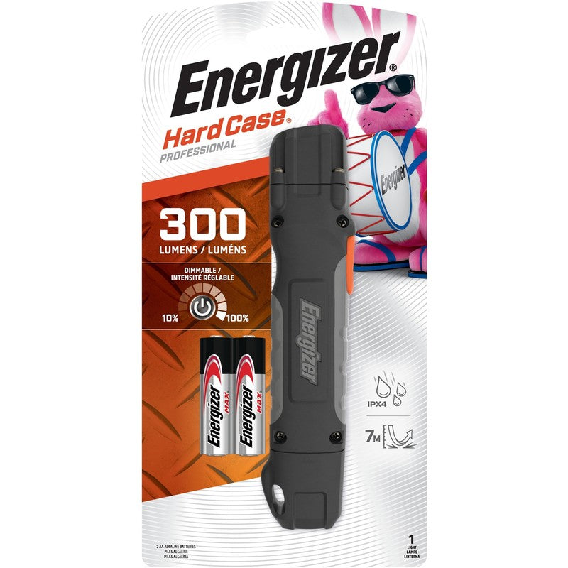 Energizer HardCase 300 Lumen LED Work Light Flashlight with AA Battery