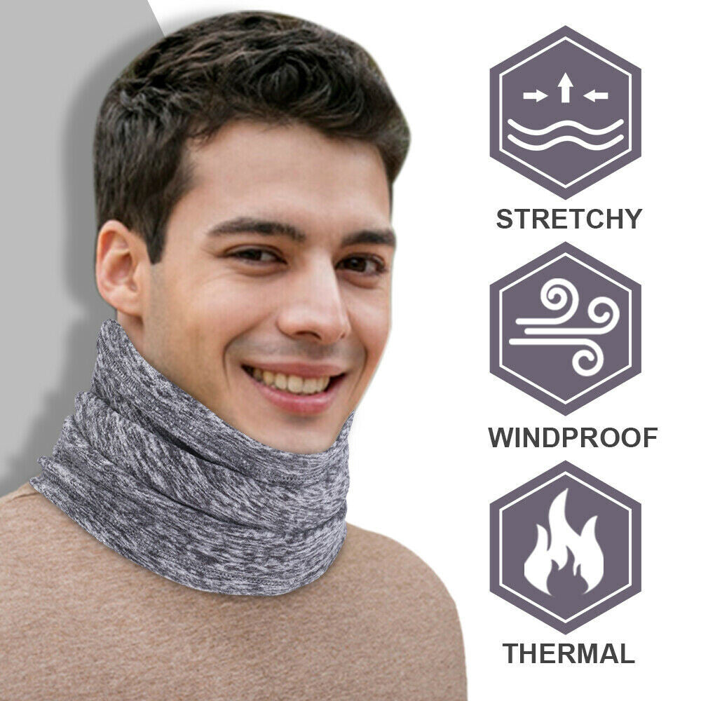 Winter Neck Gaiter Face Mask - Windproof Fleece Scarf for Cold Weather