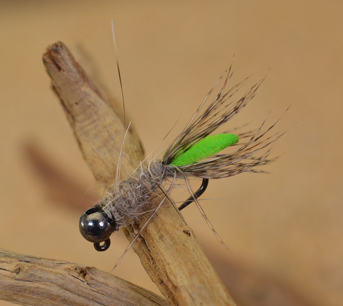 Fishing Jig Head Flies - Tungsten Peeping Caddis for Euro Nymph Tackle