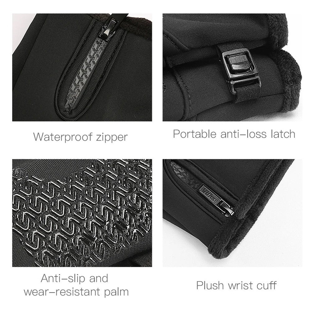 Winter Thermal Touchscreen Gloves with Non-Slip Grip for Running & Driving