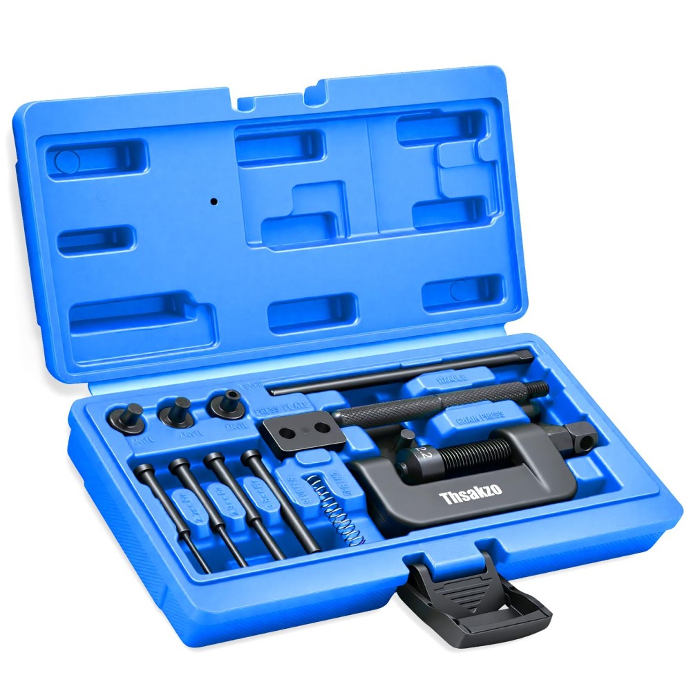 Motorcycle Chain Breaker Rivet Tool Kit 15Pcs for 25-630 Chains