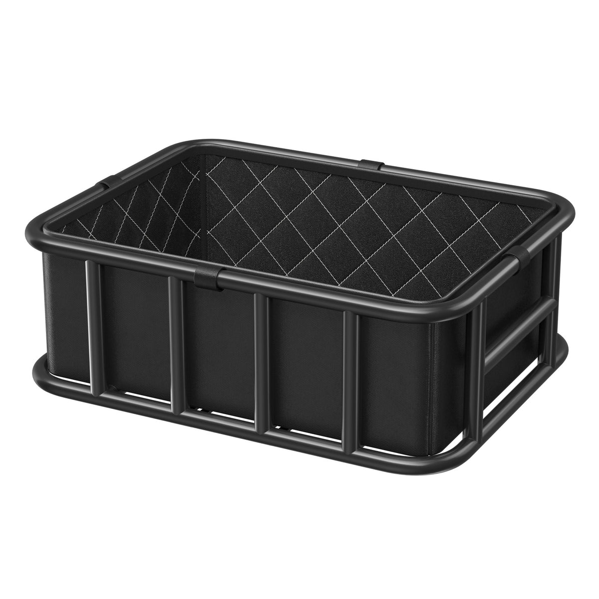 Bike Rear Cargo Basket with Rainproof Cover, Heavy-Duty Metal, 110 lbs Capacity