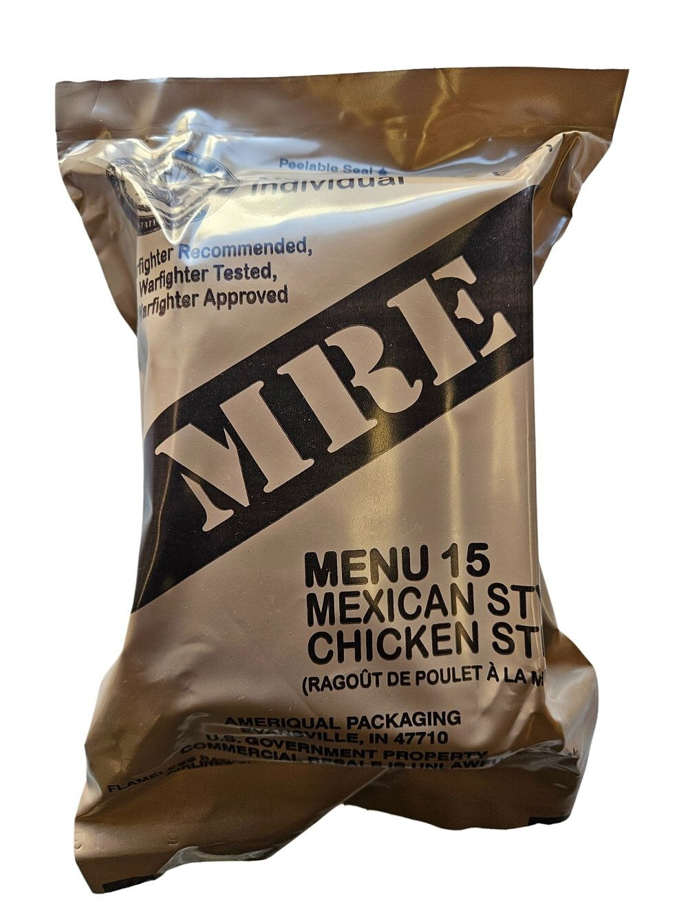 2024-2025 US Military MRE Meal Ready to Eat Assorted Menu Options
