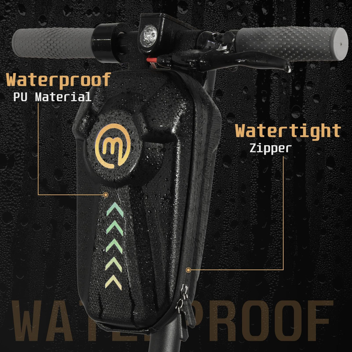 Heavy Duty 8mm Chain Lock for Electric Scooters with 3 Keys & Waterproof Bag