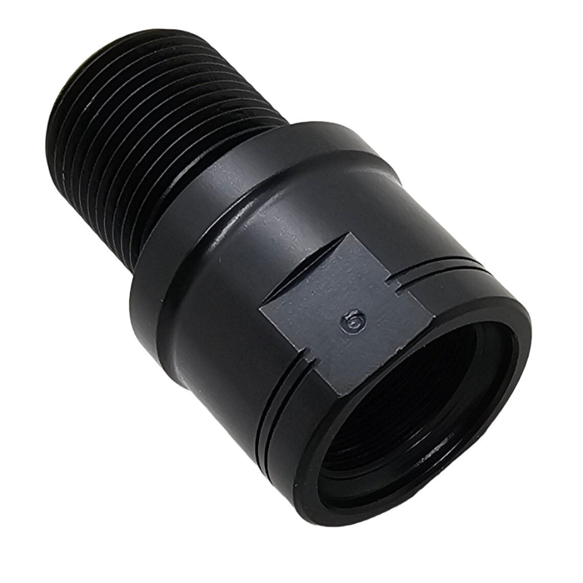 9/16x24 to 5/8x24 Steel Thread Adapter CNC Machined Black Oxide